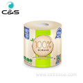 Low Brightness Bathroom Toilet Tissue Pure Virgin Wood